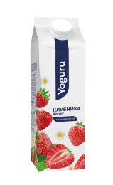Йогурт 1,5% 500 г с фруктовым наполнителем "Клубника"