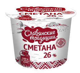 Сметана "Славянские традиции" 26% 380г sacmi