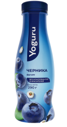 Yougurt 1,5% 290 g with stuffing “blueberry"