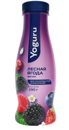 Yougurt 1,5% 290 g with stuffing “berries"