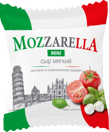 Сыр мягкий "Моцарелла" mini м.д.ж. 45% 300г