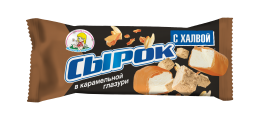 Сырок творожный глазированный с халвой массовой долей жира 23 %