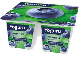 Yougurt 1,5% 125 g "Blueberry"