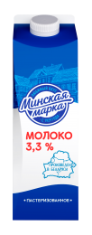 Молоко 3,3% 1 л пастеризованное