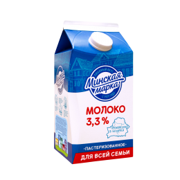 Молоко пастеризованное "Минская марка" 3,3% 1,5 литра