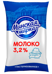 Молоко 3,2% 1 л пастеризованное