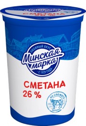 Смятана "Мінская марка" 26% 380 г