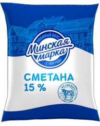 Смятана "Мінская марка" 15% 400 г