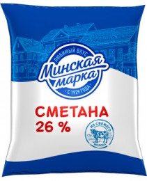 Сметана "Минская марка" 26% 400 г