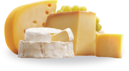奶酪: 荷兰未成熟干酪, 俄罗斯未成熟干酪, 提尔西特奶酪 45%, 50%