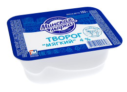 Тварог мяккі "Мінская марка" 4% 150 г