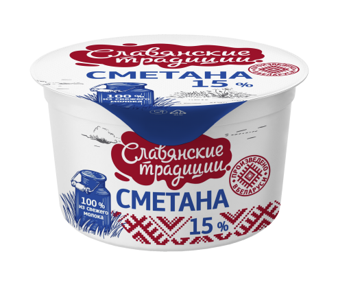 Сметана "Славянские традиции" 15% 180 г