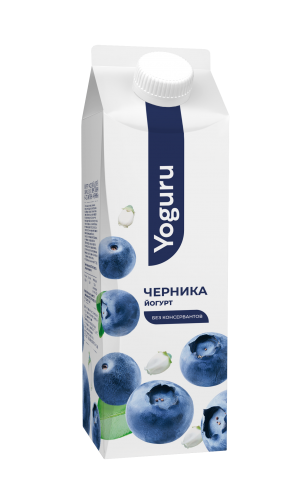 Yougurt 1,5% 500 g with stuffing “blueberry"