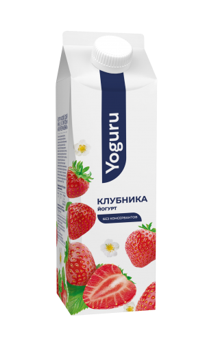 Ёгурт 1,5% 500 г з напаўняльнікам "Клубніцы"