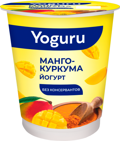 Йогурт 1,5% 310 г с наполнителем «Манго-куркума»  