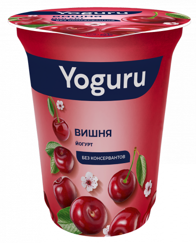 Ёгурт 1,5% 310 г з садавінным напаўняльнікам "Вішня"