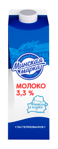 Молоко 3,3% 1 л пастеризованное