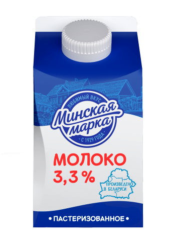 Молоко 3,3% 0,5 л пастеризованное