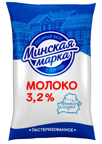 Молоко 3,2% 1 л пастеризованное