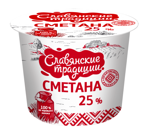 Sour cream "Slavyanskiye traditsiyi" SACMI 26% 380g