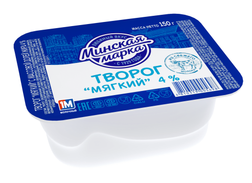 Творог мягкий "Минская марка" 4% 150 г