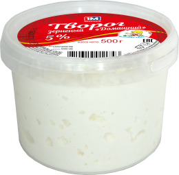 Cottage cheese “Domashnij” 5%  500g,  800 g