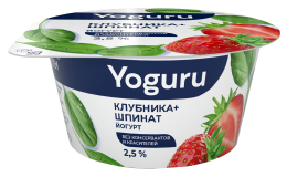 Yogurt  "Strawberry and spinach"