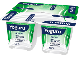 Yougurt 1,5% 125 g  sugarfree with bifidobacterias
