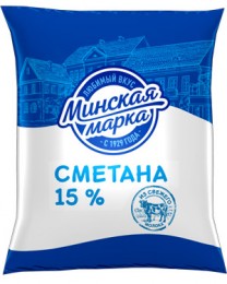 Сметана "Минская марка" 15% 400 г