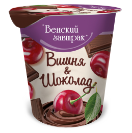 Curd dessert " Venskij Zavtrak " 4% 150 g with stuffing  “Cherry - chocolate”