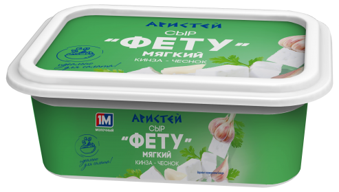 Сыр "Фету" 45% 250 г с со вкусом кинза-чеснок