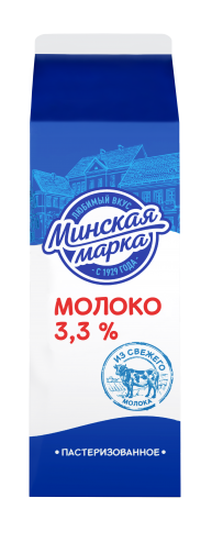 Молоко 3,3% 1 л пастеризованное