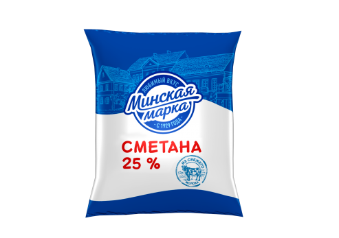 Сметана "Минская марка" 25% 400 г