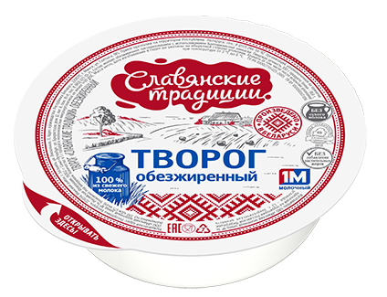 Curd  “Slavyanskie traditsiyi"” fat-free